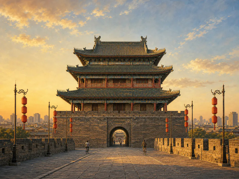 Illustrated view of Xi'an